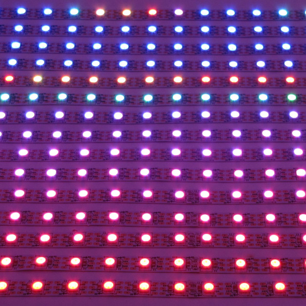 Светодиодная лента LUX class, 5050, 60 led/m, V62, RGB-SPI (WS2811A), 5V, белый шлейф, IP33