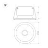Светильник MS-HARBOR-R123-20W Warm3000 (WH, 50 deg, 230V) (Arlight, IP20 Металл, 5 лет)