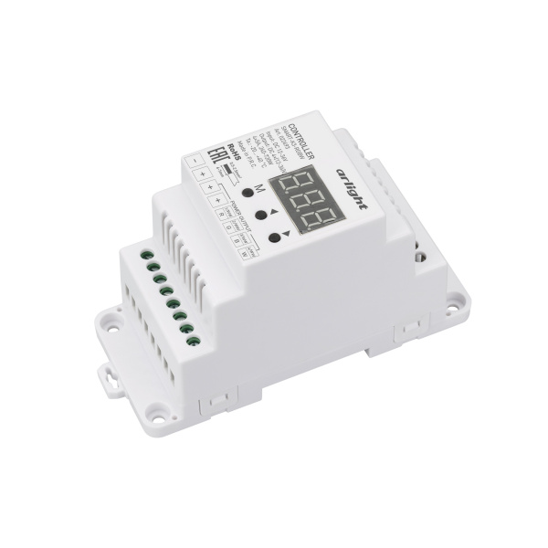 Контроллер SMART-K3-RGBW (12-36V, 4x5A, DIN, 2.4G) (Arlight, IP20 Пластик, 5 лет)