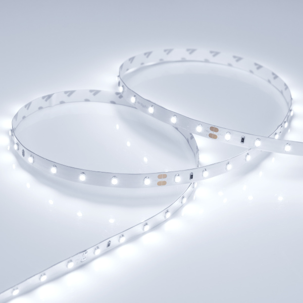 Лента RT 2-5000 24V Cool 8K (3528, 300 LED, LUX) (Arlight, 4.8 Вт/м, IP20)