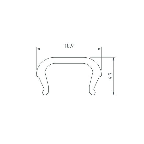 Экран LINE-D-1111-2000 OPAL (Arlight, Пластик)