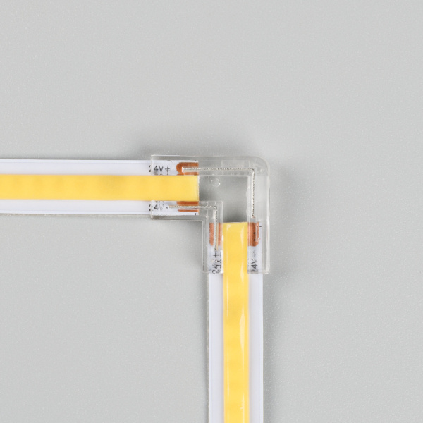 Коннектор угловой COB-MONO-8mm-2pin-STS (Arlight, Лента-Лента)