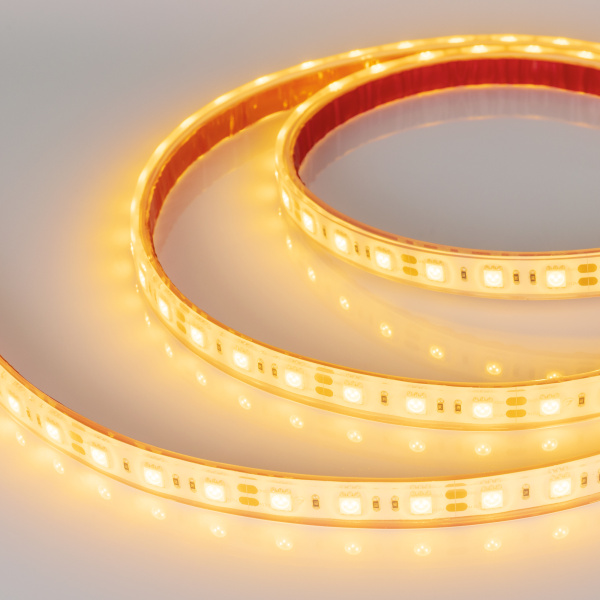 Лента герметичная RTW-PGS-B60-13mm 12V Yellow (14.4 W/m, IP67, 5060, 5m) (Arlight, -)