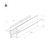 Трек встраиваемый MAG-TRACK-2538-FDW-3000 (BK, 5LN) (Arlight, IP20 Металл, 5 лет)