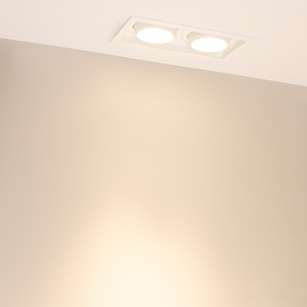 Светильник MS-VORTEX-BUILT-S250x140-2x30W Warm3000 (WH-WH, 30 deg, 230V) (Arlight, IP20 Металл, 5 лет)