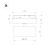 Светильник MAG-ORIENT-RONDO-R120-15W Warm3000 (BK, 110 deg, 48V) (Arlight, IP20 Металл, 5 лет)