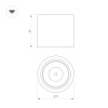 Светильник SP-DICE-R77-10W Warm3000 (WH, 24 deg, 230V) (Arlight, IP54 Металл, 5 лет)