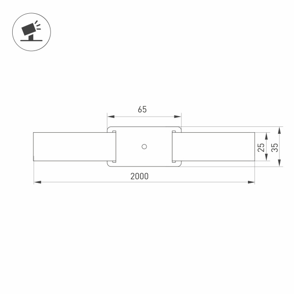 Основание для светильника ALT-BELT-1-2000 (BK) (Arlight, Металл)