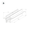 Трек встраиваемый MAG-TRACK-2538-FDW-1000 (BK, 5LN) (Arlight, IP20 Металл, 5 лет)