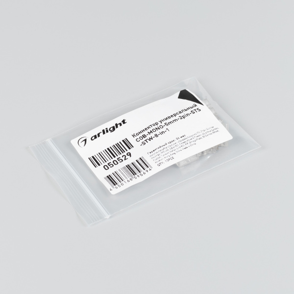 Коннектор универсальный COB-MONO-5mm-2pin-STS-STW-8-in-1 (Arlight, IP20 Пластик)