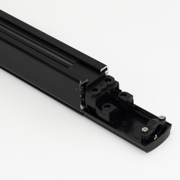 Трек для спотов 4L 1,5м 4X5 (''трехфазный'', 4 провода, черный)