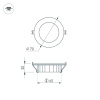 Светодиодный светильник LTM-R70WH-Frost 4.5W Warm White 110deg (Arlight, IP40 Металл, 3 года)