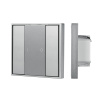 INTELLIGENT ARLIGHT Кнопочная панель DALI-201-23-1G-DIM-DT6-IN Silver (BUS, Frame) (IARL, IP20 Металл, 3 года)