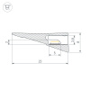Профиль SL-MINI-SHELF-H8-2000 ANOD OLIVE GREY (Arlight, Алюминий)