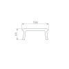 Экран SHELF-600-2000 OPAL (Arlight, Пластик)