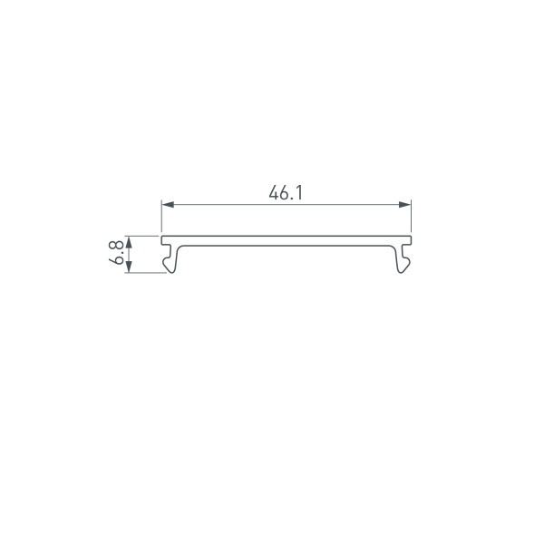 Экран SL-LINIA45-FANTOM-2000 Frost (Arlight, Пластик)