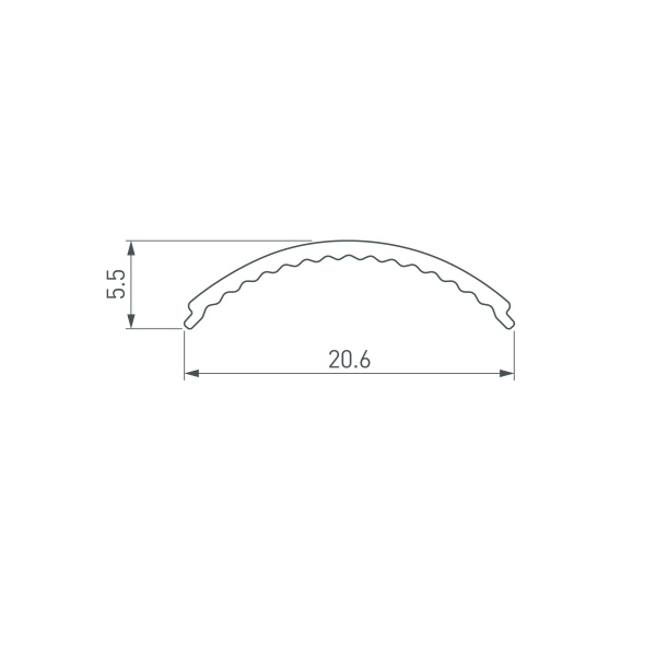 Экран ARH-KANT-H16-2000 Round Opal (Arlight, Пластик)
