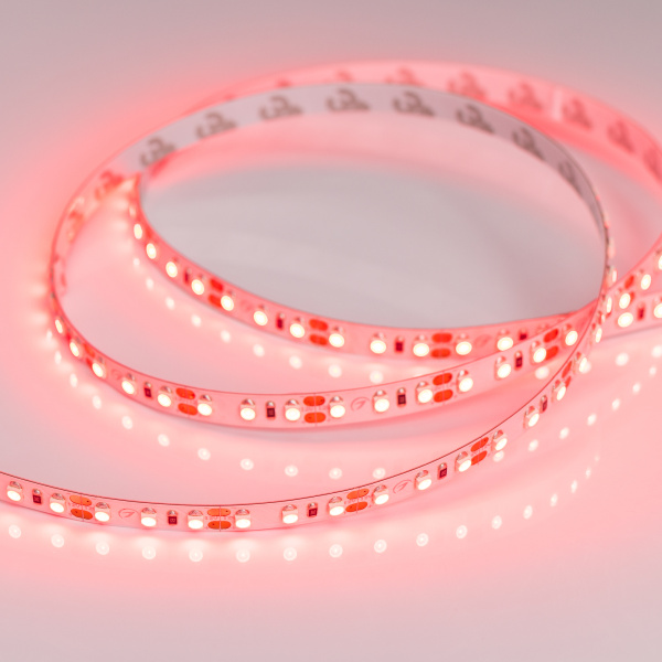 Лента RT 2-5000 12V Red 2x (3528, 600 LED, LUX) (Arlight, 9.6 Вт/м, IP20)