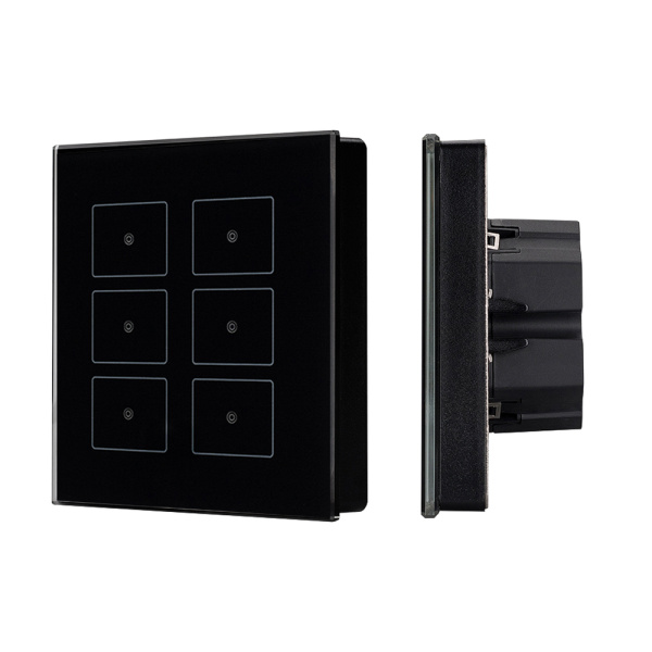 Панель Sens SR-KN0611-IN Black (KNX, DIM) (Arlight, -)