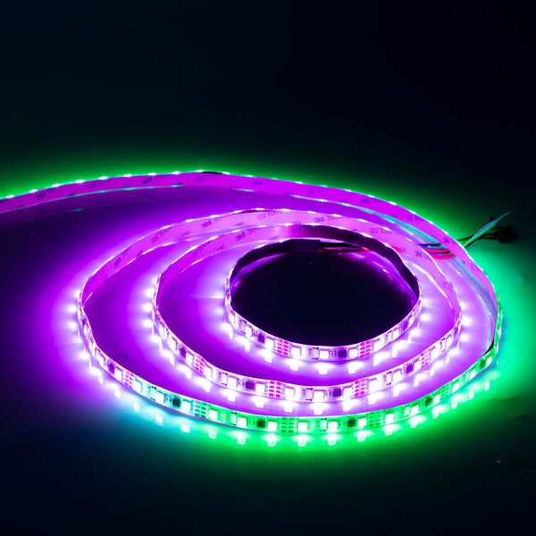 Лента SPI-5000SE-5060-60 12V Cx3 RGB-Auto (10mm, 13.2W/m, IP65) (Arlight, Закрытый, IP65)