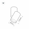 Светильник SP-POLO-SURFACE-TURN-R85-15W White5000 (WH-BK, 40 deg) (Arlight, IP20 Металл, 3 года)