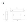 Светильник MAG-ORIENT-FLAT-FOLD-S195-6W Warm3000 (BK, 80 deg, 48V) (Arlight, IP20 Металл, 3 года)