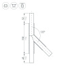 Тройник PLS-LOCK-H25-T135L левый (с экраном MAT-L) (Arlight, Металл)