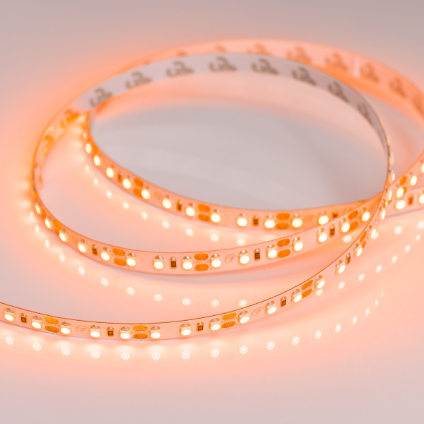 Лента RT 2-5000 12V Orange 2X (3528, 600 LED, LUX) (Arlight, 9.6 Вт/м, IP20)