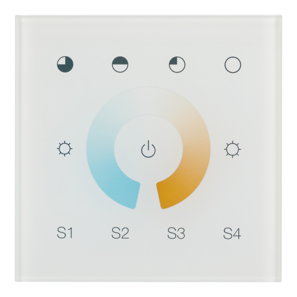 INTELLIGENT ARLIGHT Сенсорная панель DALI-901-11-1G-4SC-MIX-DT8-IN White (BUS/230V) (IARL, IP20 Пластик, 3 года)