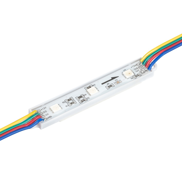 Модуль управляемый SPI-B3 12V RGB-RAM (0.6W, IP66, 120 deg) (Arlight, Пластик, 3 года)