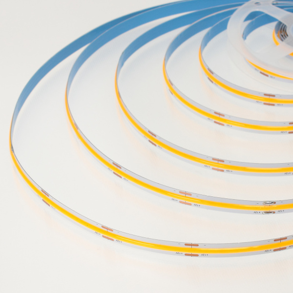 Светодиодная лента COB, 336 chip/m, yellow, 12V, IP20, A236