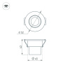 Светодиодный светильник LTM-R52WH 3W Warm White 30deg (Arlight, IP40 Металл, 3 года)