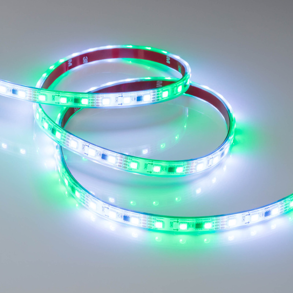 Лента SPI-5000PGS-5060-60 12V Cx3 RGB-Auto (12mm, 13.2W/m, IP67) (Arlight, Закрытый, IP67)