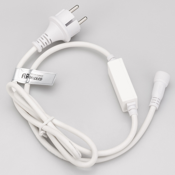 Шнур питания ARD-CLASSIC-FLASH-1.5M White (230V, 1.6A) (Ardecoled, Закрытый)