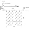 Светодиодная гирлянда ARD-NETLIGHT-HOME-1500x1500-CLEAR-150LED White (230V, 12W) (Ardecoled, IP20)