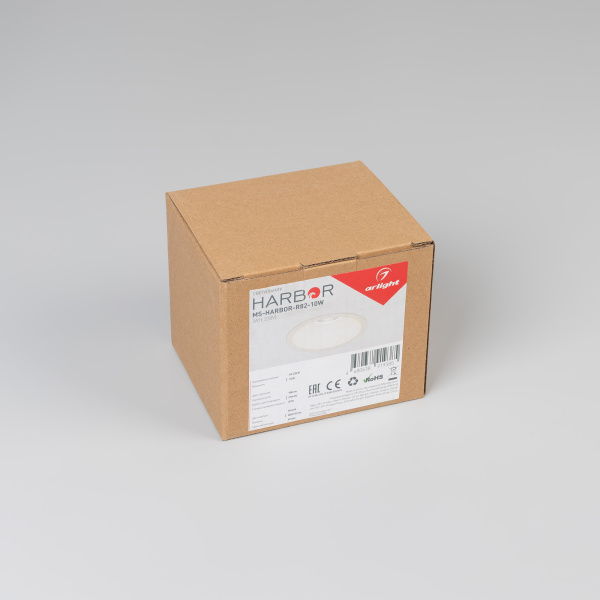 Светильник MS-HARBOR-R82-10W Warm3000 (WH, 50 deg, 230V) (Arlight, IP20 Металл, 5 лет)