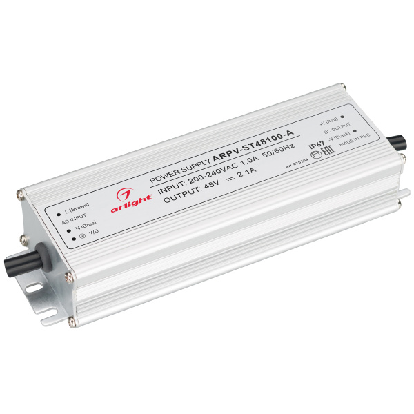 Блок питания ARPV-ST48100-A (48V, 2.1A, 100W) (Arlight, IP67 Металл, 3 года)