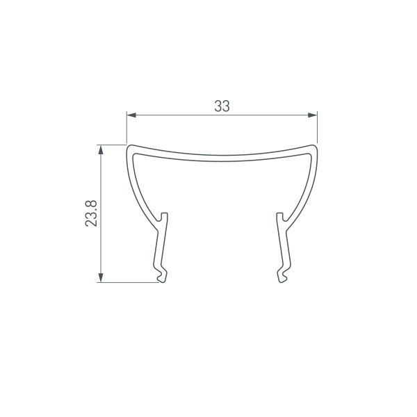 Экран ARH-WIDE-(B)-H20-2000 TPZ Clear-PM (Arlight, Пластик)