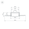 Профиль FANTOM-W20-H10-3000 ANOD (Arlight, Алюминий)