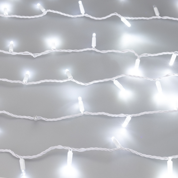 Светодиодная гирлянда ARD-STRING-CLASSIC-1000-WHITE-100LED-PULSE White (230V, 7W) (Ardecoled, IP65)