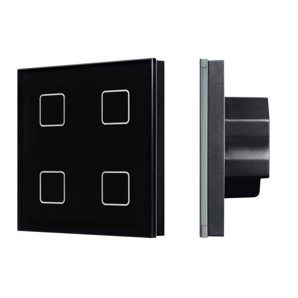 INTELLIGENT ARLIGHT Сенсорная панель DALI-301-11-IN Black (BUS/24V, Backlight) (IARL, IP20 Пластик, 5 лет)