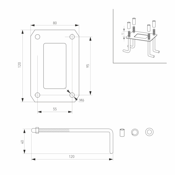 Светильник LGD-TENT-BOLL-H500-9W Warm3000 (GR, 110 deg, 230V) (Arlight, IP65 Металл, 3 года)