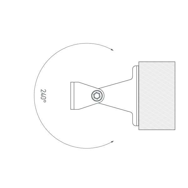 Держатель SL-LINE поворотный (Arlight, Металл)
