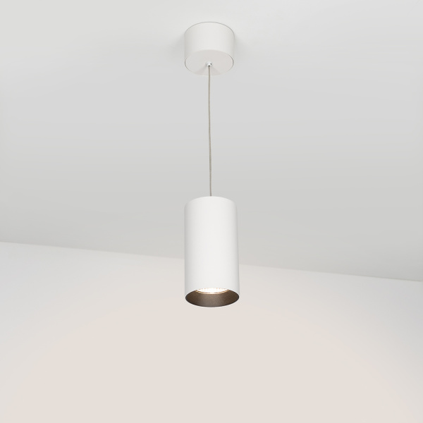 Светильник подвесной SP-POLO-R85-2-15W Warm White 40deg (White, Black Ring) (Arlight, IP20 Металл, 3 года)