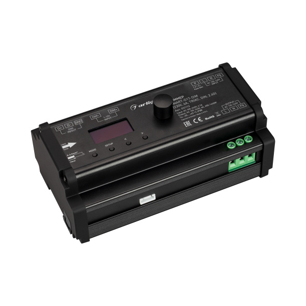 Диммер SMART-D17-DIM (230V, 6A, TRIAC, DIN, 2.4G) (Arlight, IP20 Пластик, 5 лет)
