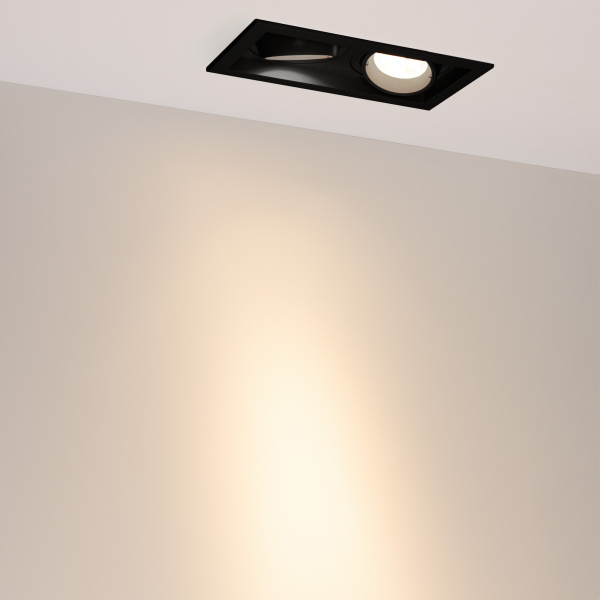 Светильник MS-VORTEX-BUILT-S210x117-2x20W Warm3000 (BK-BK, 20 deg, 230V) (Arlight, IP20 Металл, 5 лет)