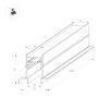 Трек встраиваемый MAG-TRACK-4560-FDW-2000 (BK) (Arlight, IP20 Металл, 5 лет)