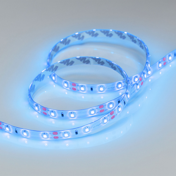 Лента RTW 2-5000SE 12V Blue (3528, 300 LED, LUX) (Arlight, 4.8 Вт/м, IP65)