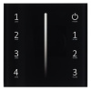 Панель Sens SMART-P17-DIM Black (230V, 4 зоны, 2.4G) (Arlight, IP20 Пластик, 5 лет)
