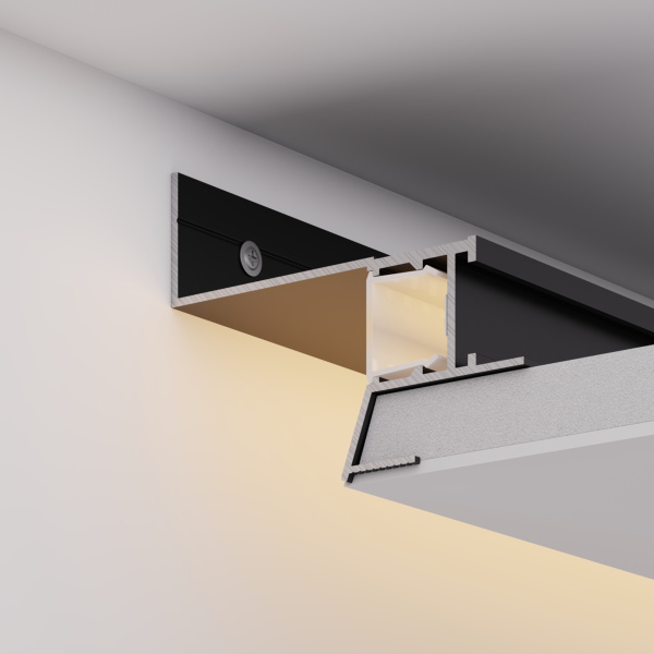 Профиль СEIL-S18-SHADOW-SIDE-3000 BLACK (Arlight, Алюминий)